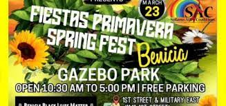 Fiestas Primavera spring fest benicia gazebo park open 10:30am to 5:00pm