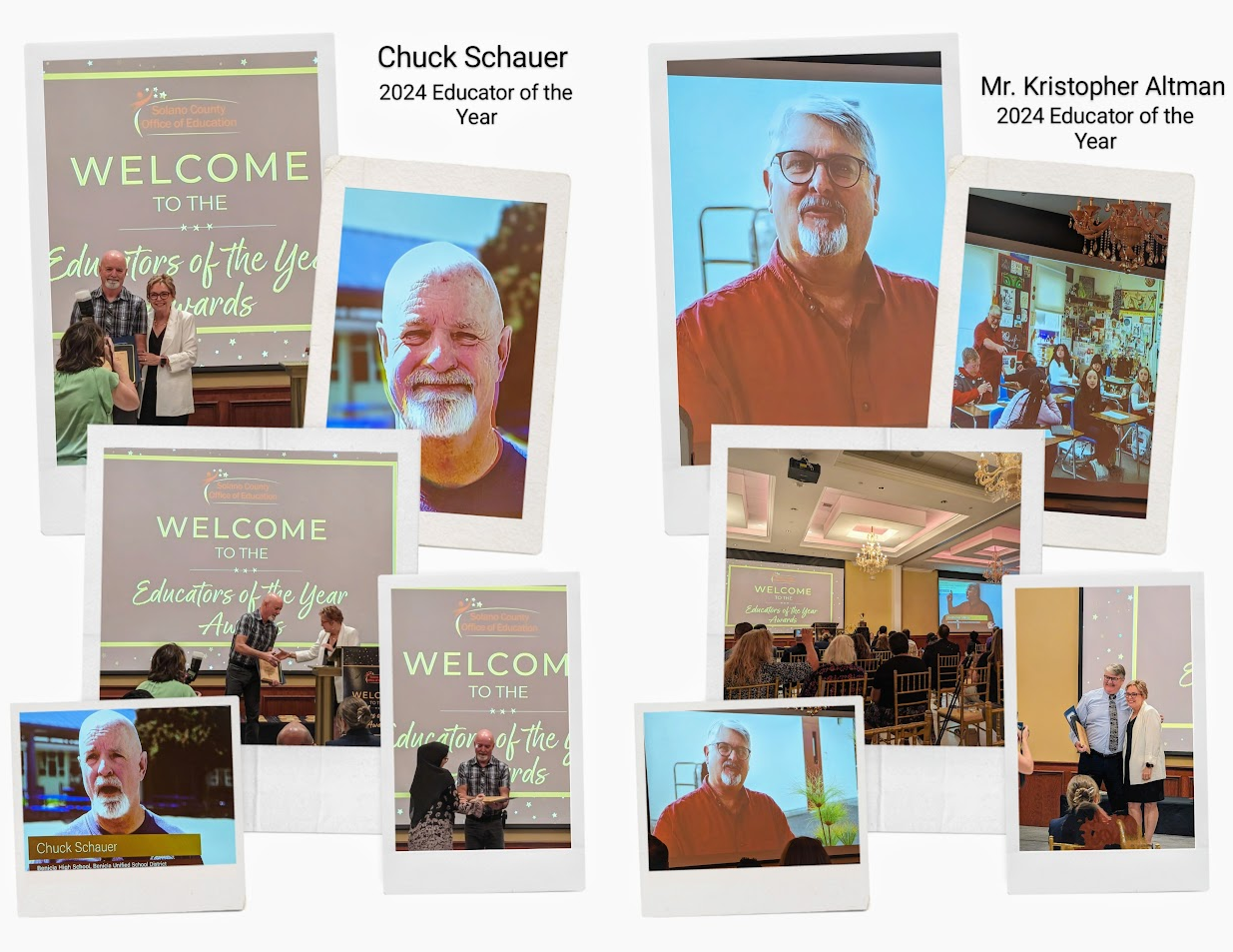 Chuck Schauer 2024 educator of the year | Mr. Kristopher Altman 2024 educator of the year