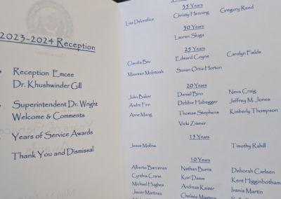 Years of Service Recognitions